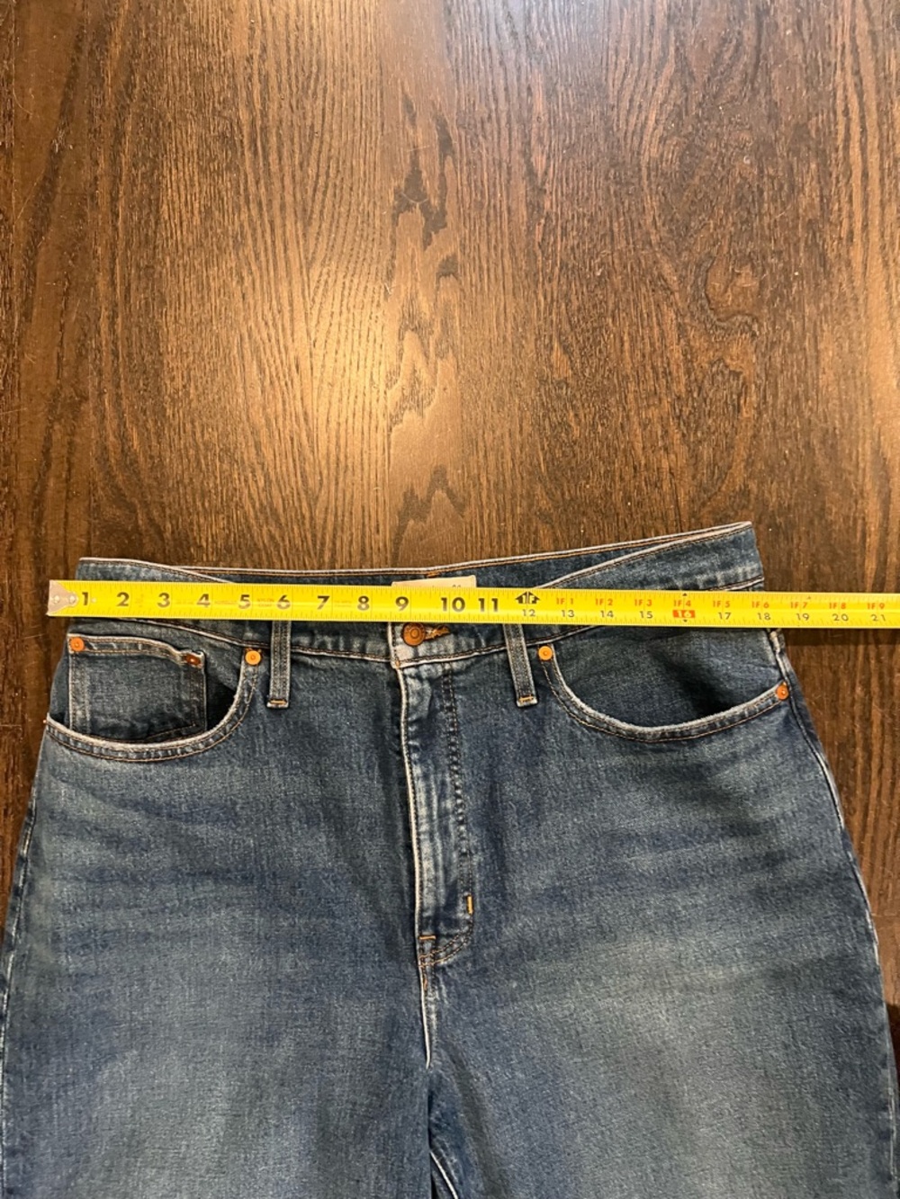 Madewell Ballon Jeans Vintage Mid-Wash Size 32 - Picture 4 of 10
